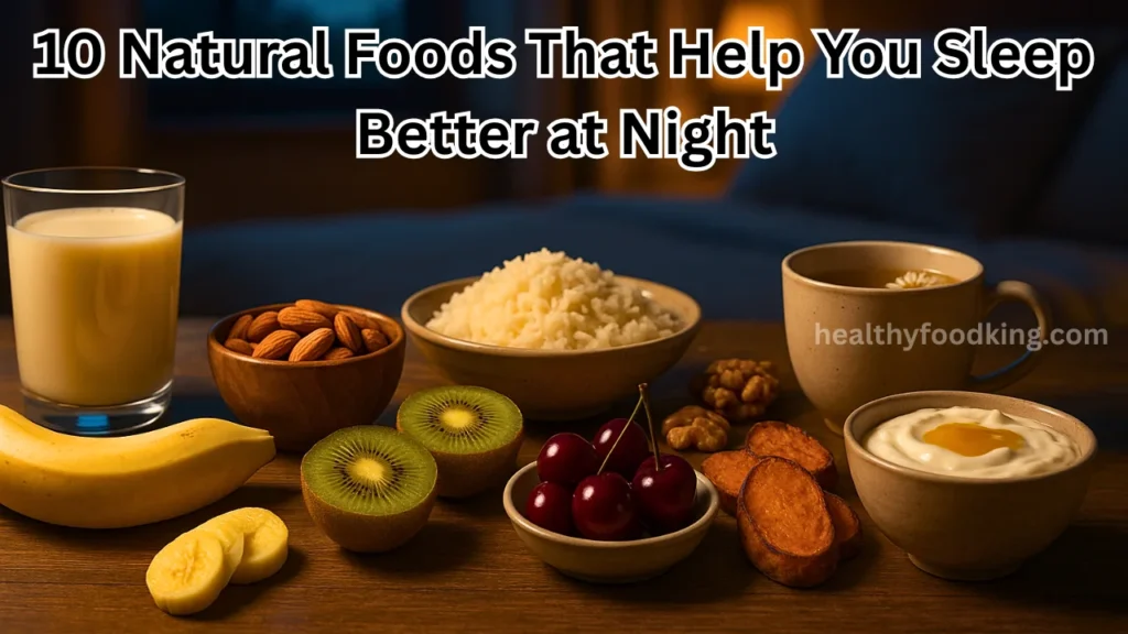 10 Natural Foods That Help You Sleep Better at Night 10 Natural Foods That Help You Sleep Better Night