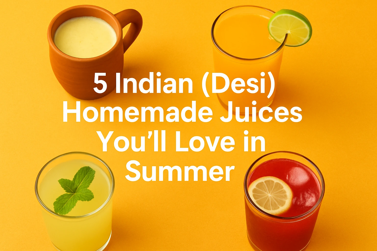 5 Indian (Desi) Homemade Juices You’ll Love in Summer