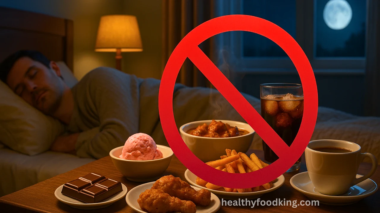 Avoid These 7 Foods at Night for Better Sleep – Simple Guide for Peaceful Nights